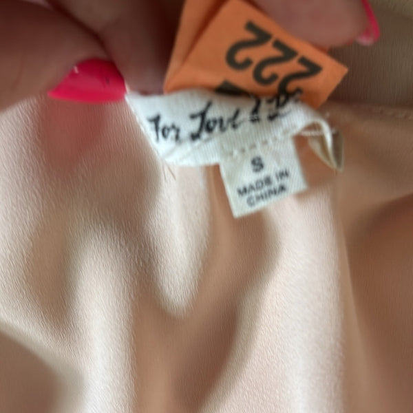 For Love and Lemons Pink w Stars Slip Dress