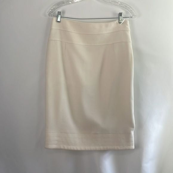 Vintage Cream Hi-Neck 3/4 Belted Jacket and Skirt