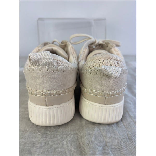 DOLCE VITA DOLEN PLATFORM SANDSTONE KNIT SNEAKERS