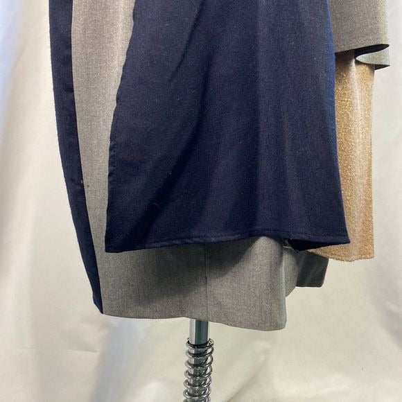 Stogova Tan Gray Black Color Block Dress