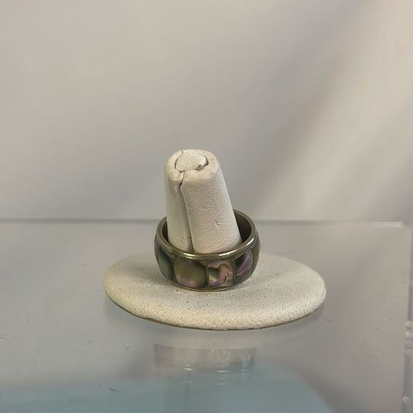 Abalone Sterling Band Ring