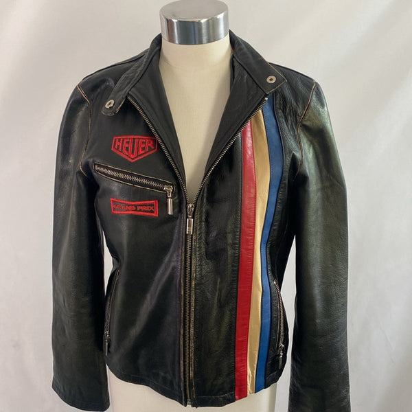 Tag Hauer Black Leather Steve McQueen Jacket