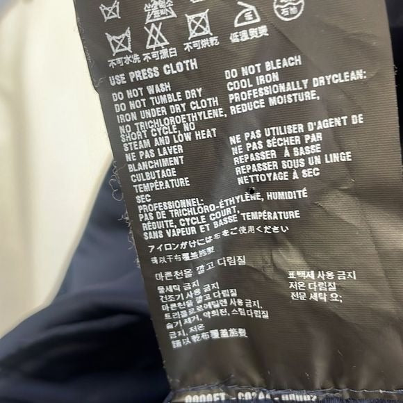 Prada Black And Navy Nylon 3/4 Belt Jacket