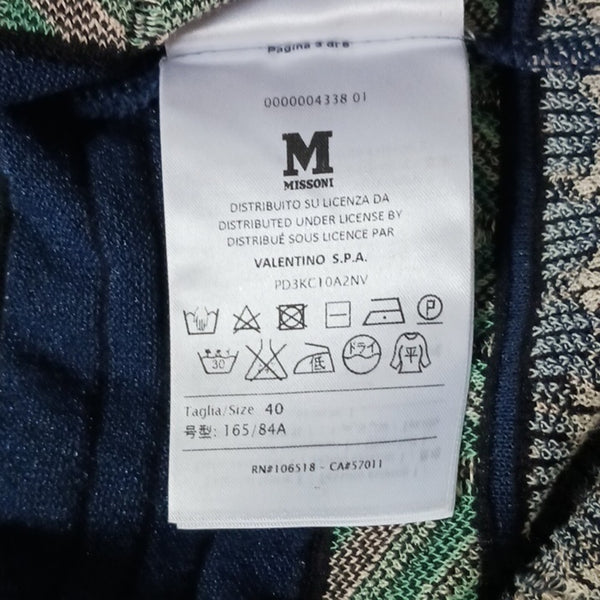 Missoni Navy W Print Sweater.
