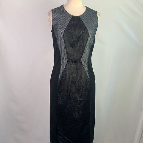 Hugo Boss NWT black grey sheath dress