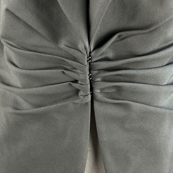 Lafayette 148 New York gray cinched waist blazer
