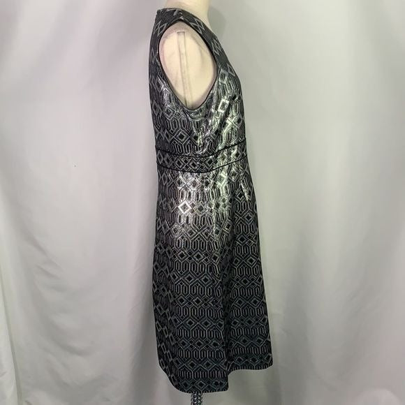 Tory Burch silver print sheath dress