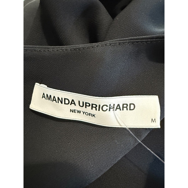 AMANDA UPRICHARD BLACK ELASTIC BOTTOM TIE SLEEVE DRESS