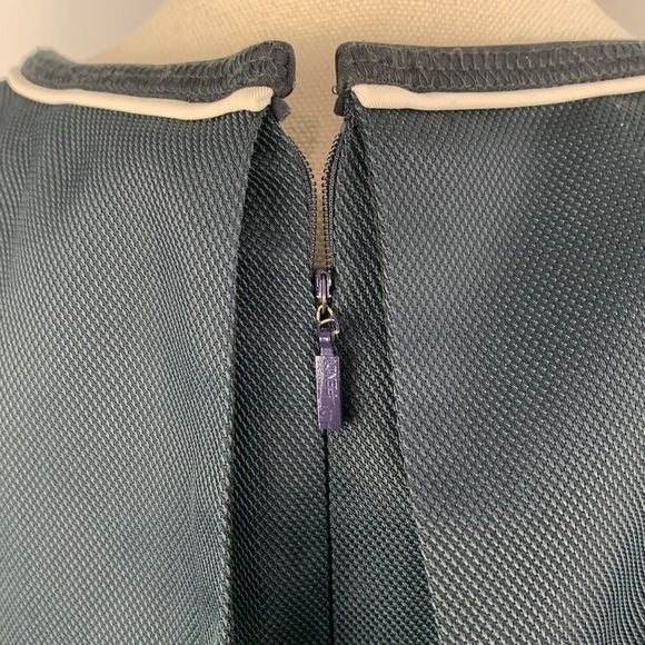 Fendi Navy Dress With Mesh Detail