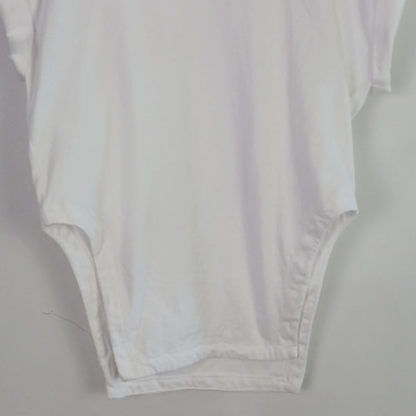 A.L.C. Classic White Cap Sleeve Cut Out Front T-Shirt