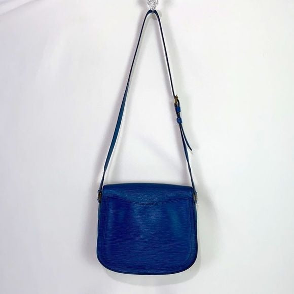 Louis Vuitton Blue Epi St Cloud Bag