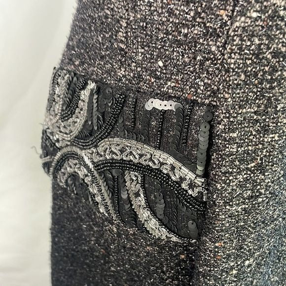 Hugo Boss Grey Shimmer With Beaded Pockets Jacket