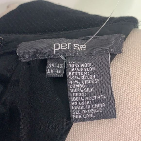Per Se Black w/ Shinny Fringe Bottom