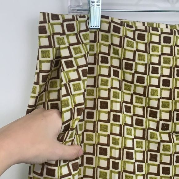 Prada Olive Geo Print Slacks