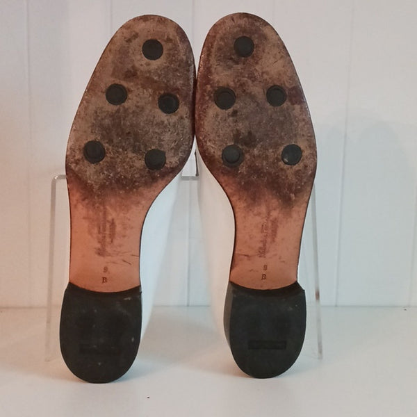 Salvatore Ferragamo White Low Heel Vtg Loafers