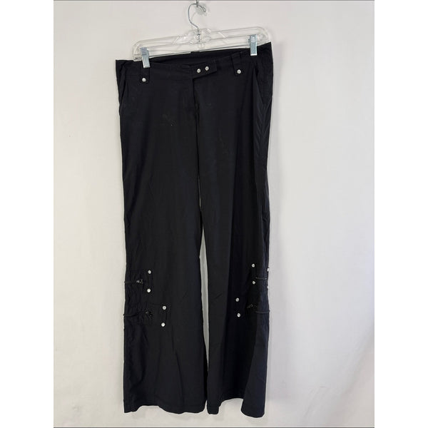 ANATOMIE BLACK WIDE LEG NYLON PANTS