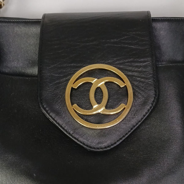 Chanel Large Tote Black with Chain Strap.