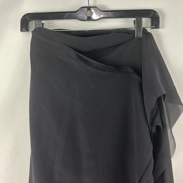 Jean Paul Gaultier Black Vintage Silk Wrap Skirt