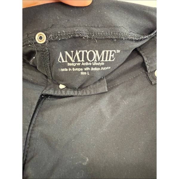 ANATOMIE BLACK WIDE LEG NYLON PANTS