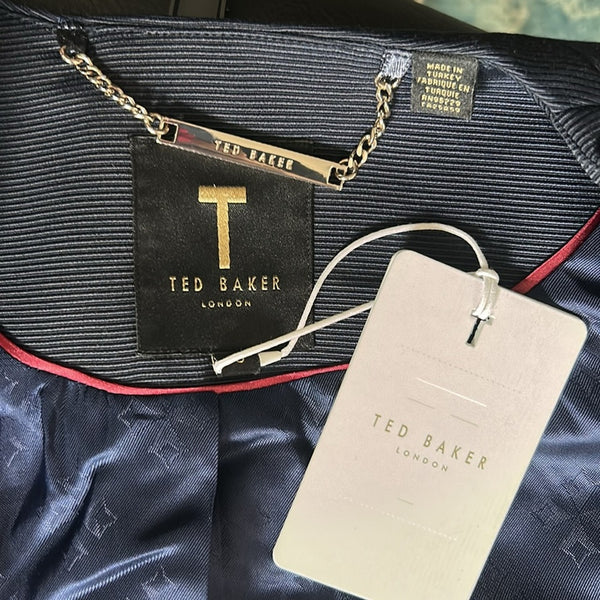 Ted Baker New Navy with Bow Neck Zip Jacket
