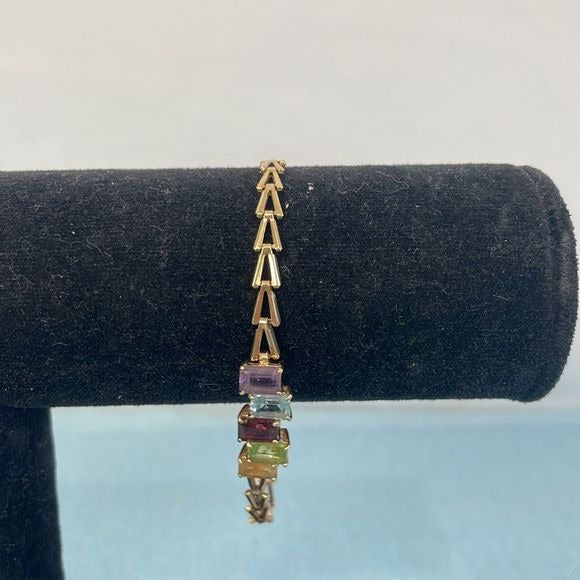 14kt Multi Stone Bracelet