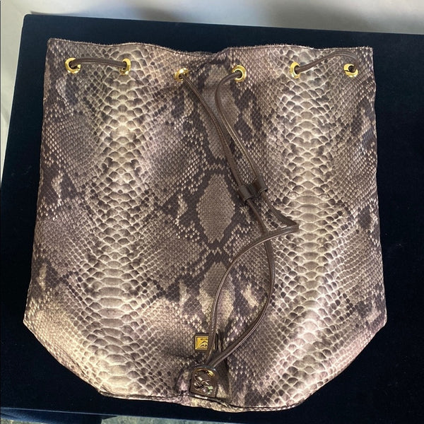 Moschino fabric  snake sling bag