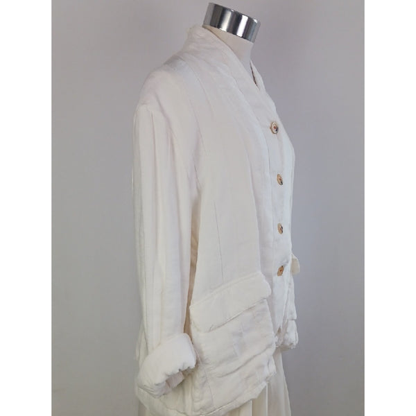 HANNAH WESSEL WHITE BLAZER JACKET