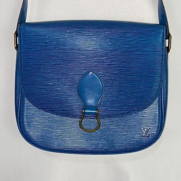 Louis Vuitton Blue Epi St Cloud Bag