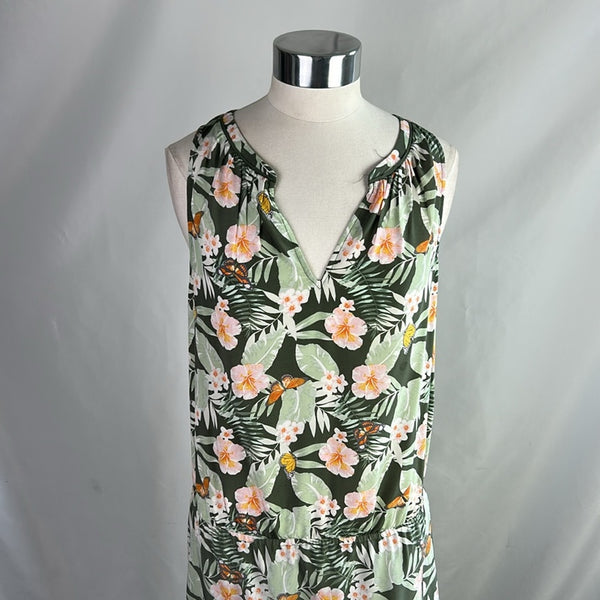 Joie Green Butterfly/ Jungle Silk Dress