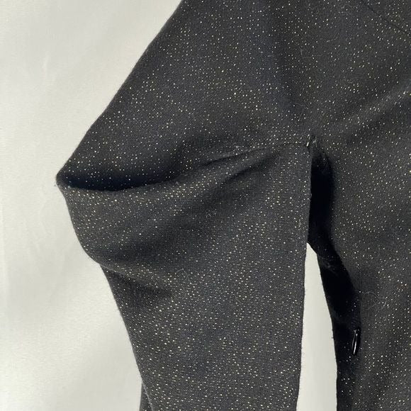 Alexander McQueen black and gold tweed dress