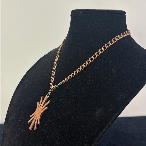 Vintage Renoir Copper Pendant Necklace