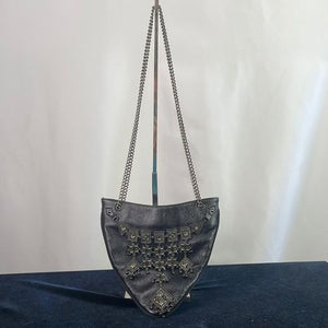 Giuseppe Zanotti Black Mini Beaded Chain Strap Bag