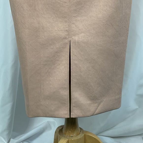 BCBG NWT Pink Faux Leather Dress