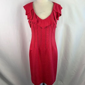 Kay Unger NWT Pink Dress with Ruffle Neck