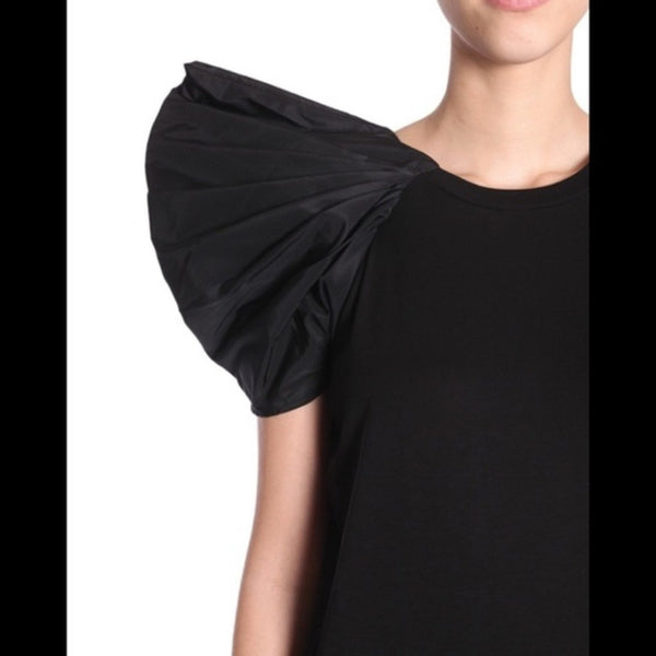 Stella McCartney Black With One Pleated Shoulder Top