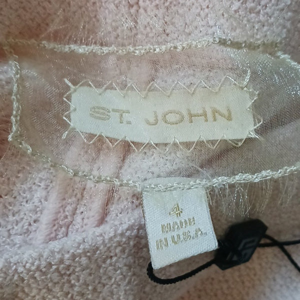 St.John Seashell/ Black Embroidered Skirt New