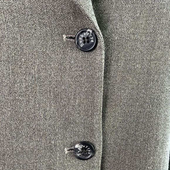 Burberry Vintage Olive Jacket and Skirt Suit Set