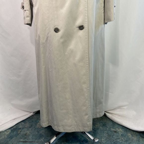 Burberry Tan Wool Lined Trench Jacket