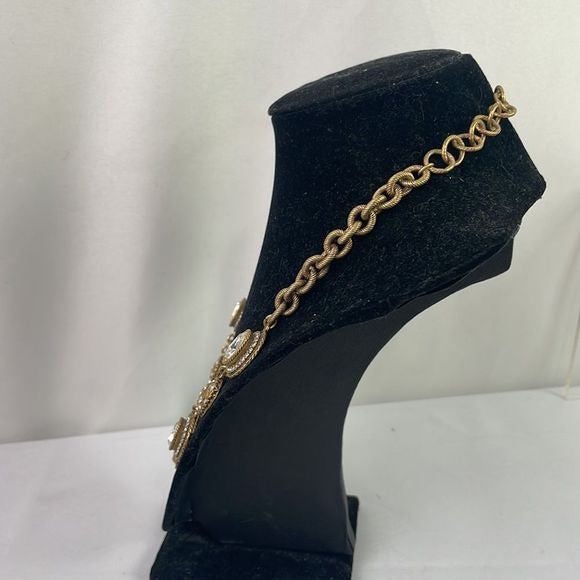 Vintage Elizabeth Cole Cz Circles Necklace