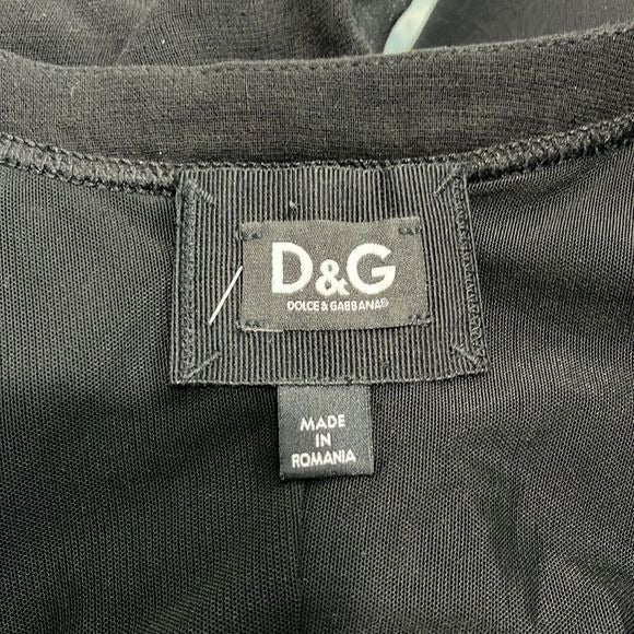 Dolce&Gabanna Black Cinched with Hook/eye detail dress