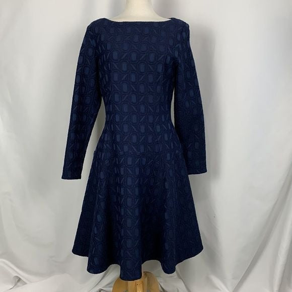 Lela Rose NWT Navy Brocade Dress