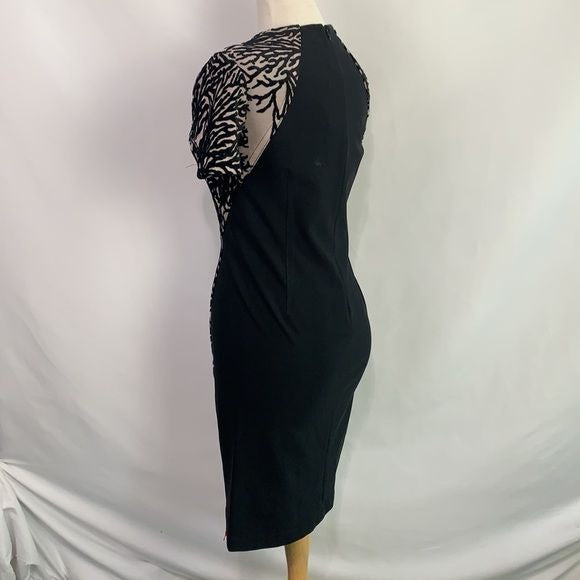 Yigal Azrouel NWT Black Print Color Block Dress