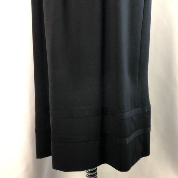 Miu Miu Black Midi With Snap Bow Back Dress
