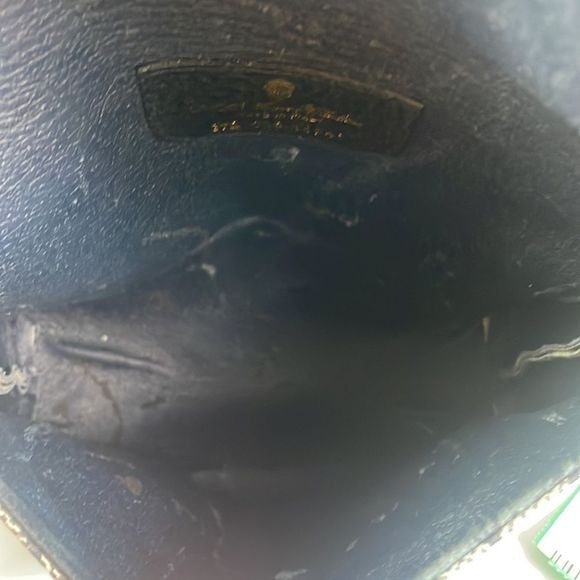 Gucci Small Vintage Blue Logo Clutch