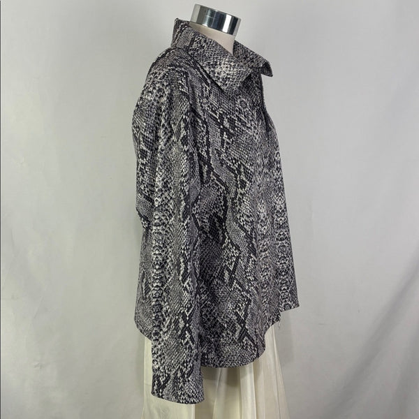 St John Grey Snake Print Jacket/ Shell with Tank