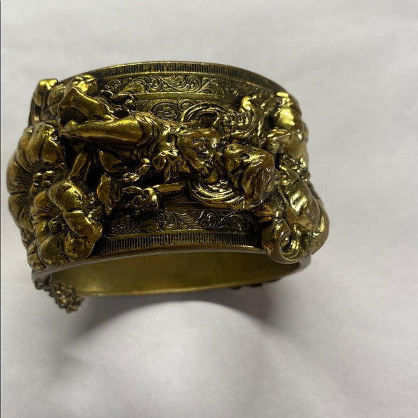 1920’s Putti Cherub/Noveau Large Bracelet