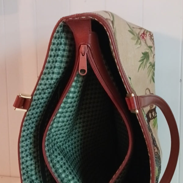 Isabella Fiore Vintage Monkey In Tree Bag