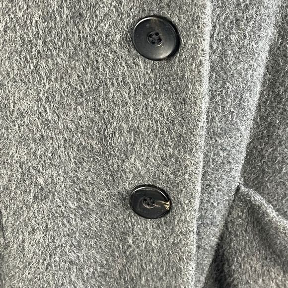 Eileen fisher gray Alpaca blend 3/4 jacket