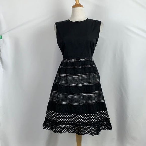 Marc Jacobs Black Dress With Lace Bottom