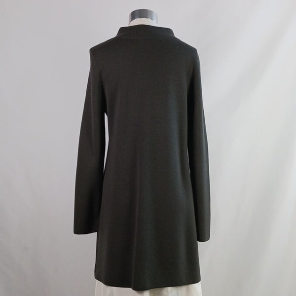 Belford Gray Knit 3/4 W Leather Belt Jacket